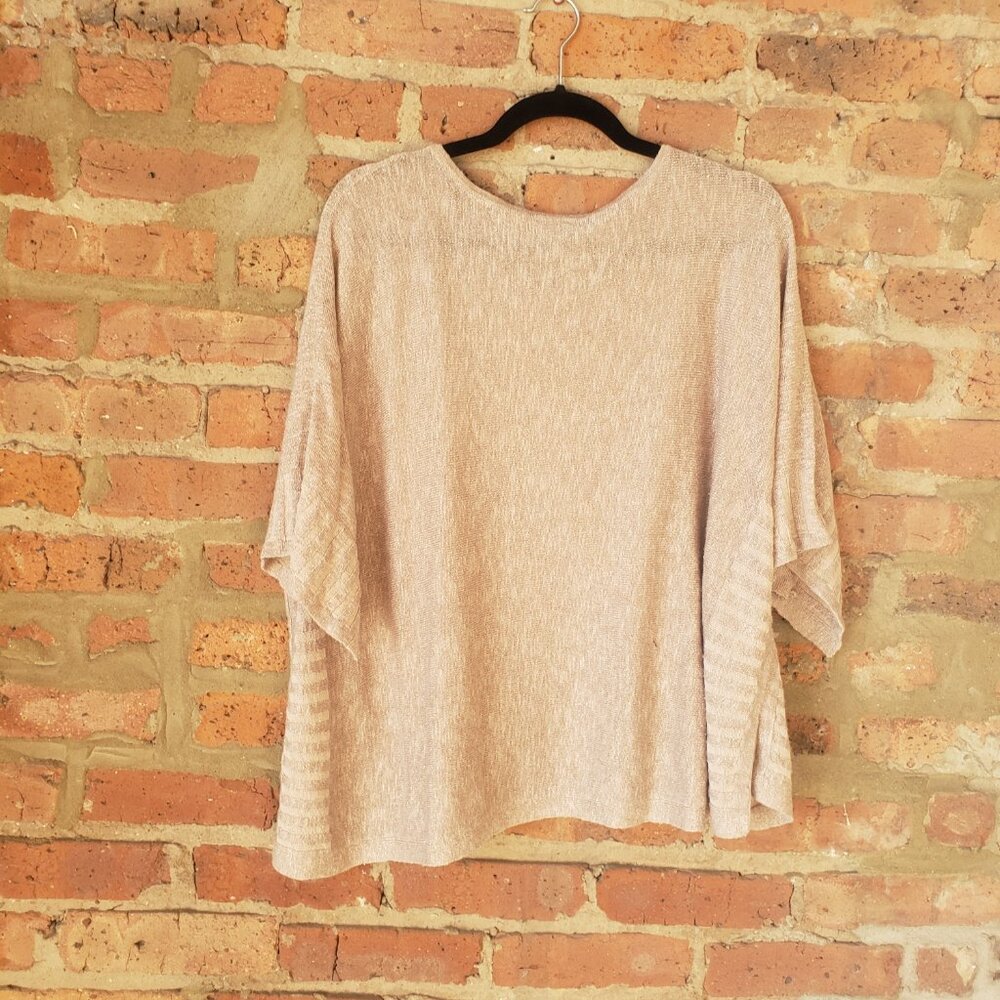 Anthropologie Alicia Shimmer Pullover Sweater Tee - Picture 3 of 6